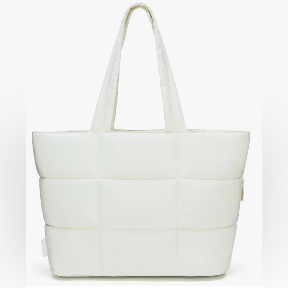 Quilted Puffer Tote Bag - Picture 4 of 8